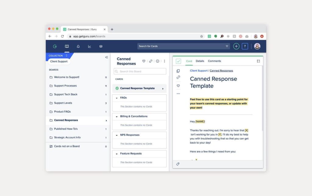 Praktický príklad databázy znalostí softvéru Guru