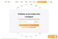 Prihláste sa do svojho účtu LiveAgent na tejto stránke.
