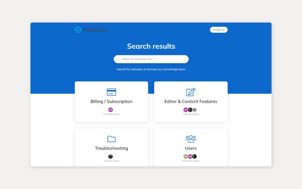 Používanie systému databázy znalostí HelpJuice