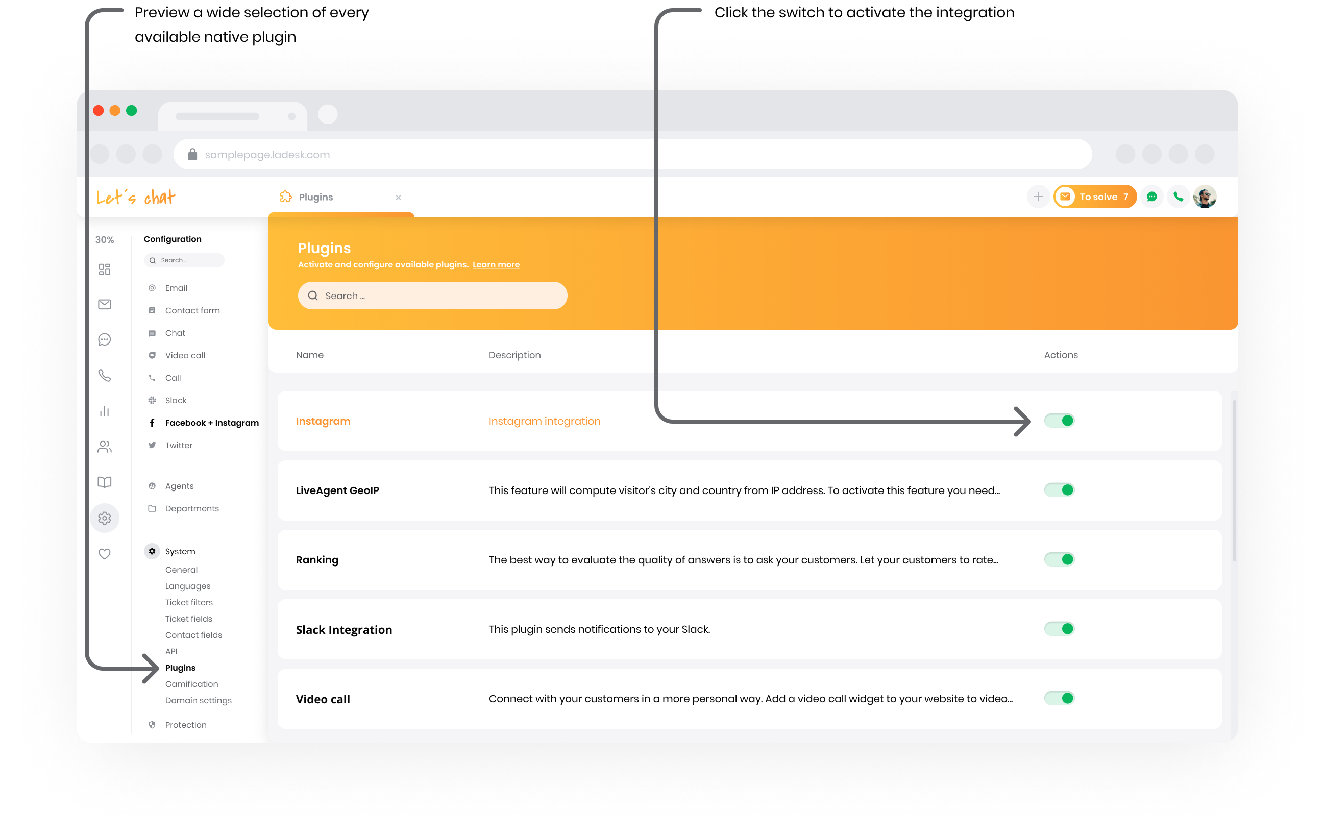 Integrácia Instagramu