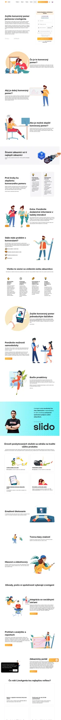 Zvýšte konverzný pomer vylepšením vybraných aspektov stratégie poskytovania podpory zákazníkom prostredníctvom implementácie live chatu a podpory v reálnom čase.