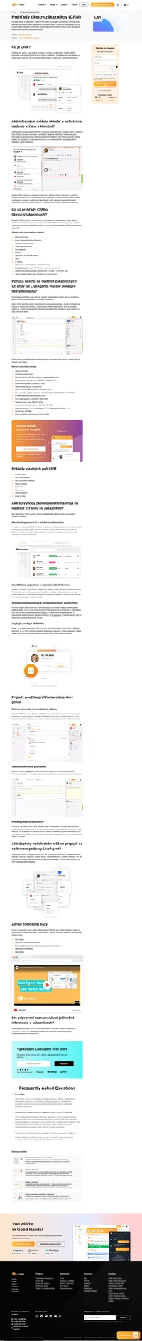 Ukladajte údaje o zákazníkoch a uchovávajte informácie vo svojich tiketoch s Prehľadmi tiketov/zákazníkov (CRM). Takto môžete byť vždy pripraviť a informovaní.