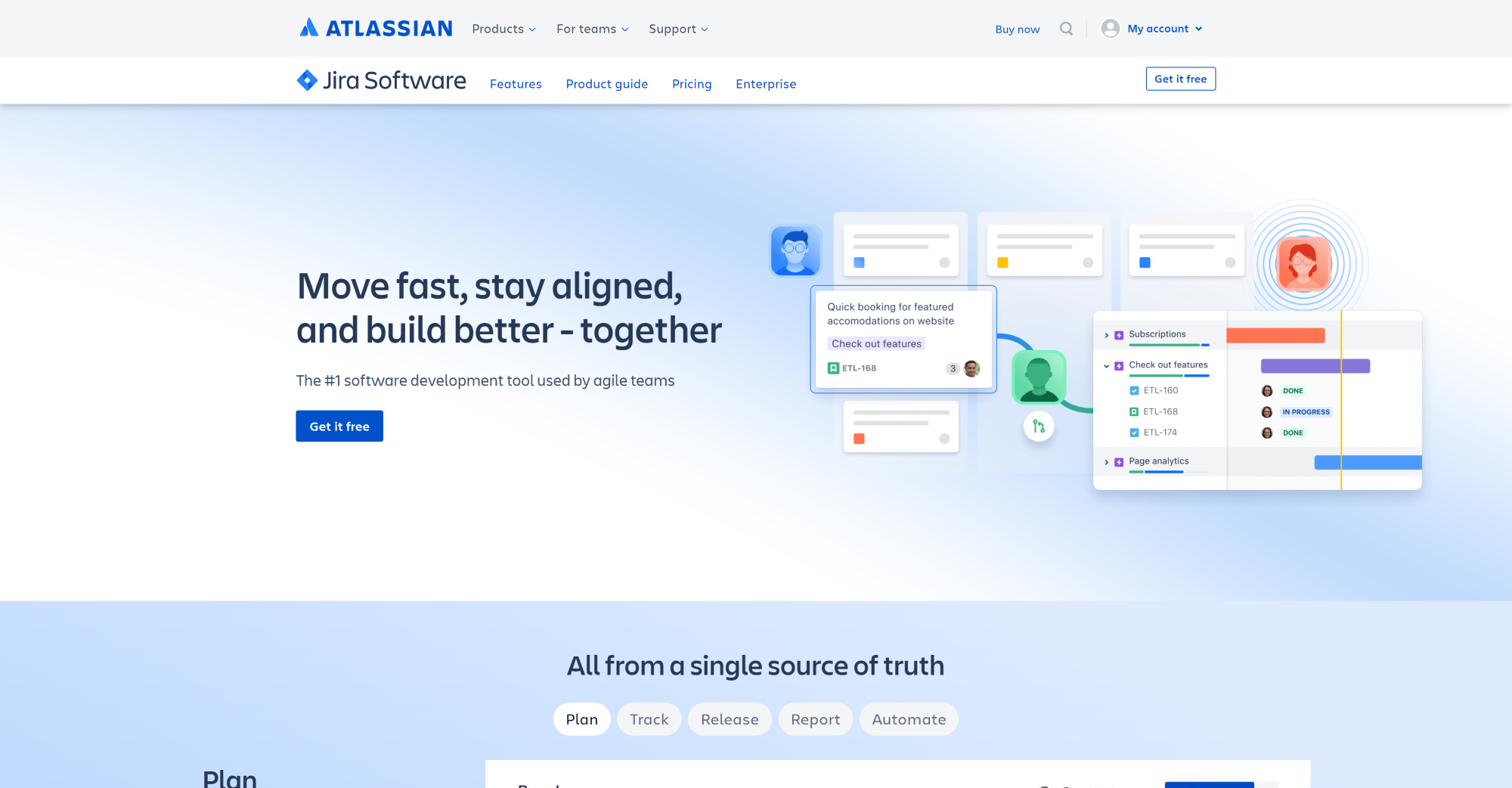 Úvodná stránka softvéru Jira helpdesk